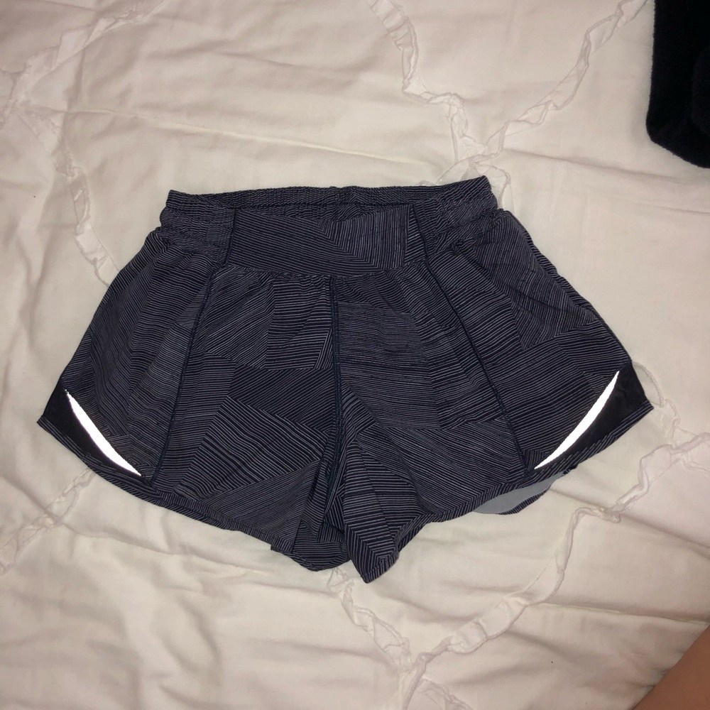 Lululemon navy & white stripped leggings